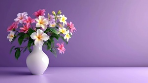 清新治愈鲜花简约