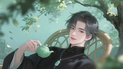 喝茶的富家少爷