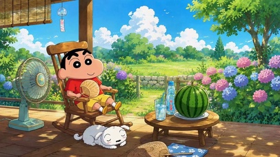 悠闲夏日蜡笔小新