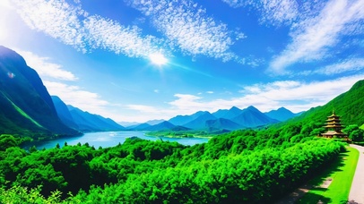 蓝天白云晴空万里