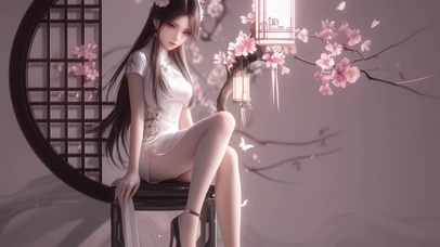 旗袍古风美女