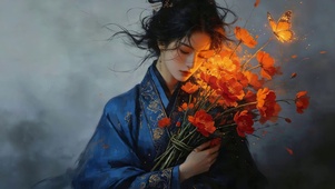 鲜花女孩