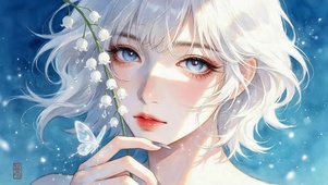 治愈白发少女