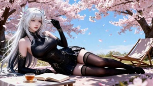 慵懒午后少女