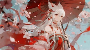 古风桃花女孩