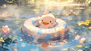 泳圈鸭鸭