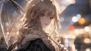 窗外雨