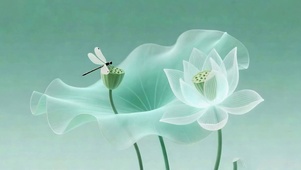 夏天荷叶蜻蜓