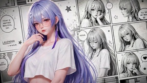 漫画风少女莫宁