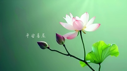 治愈护眼平安喜乐壁纸