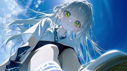 蓝天下的JK少女