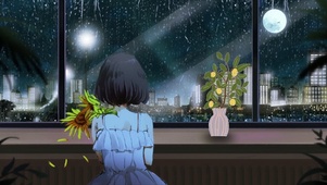 看雨女孩