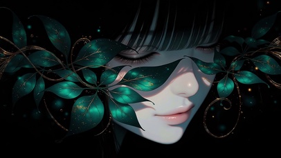 二次元暗夜神秘少女