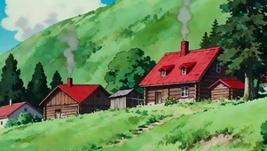 蓝天白云树木河流带鱼屏