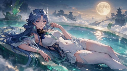 清宵·沐月