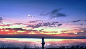 晚霞少女
