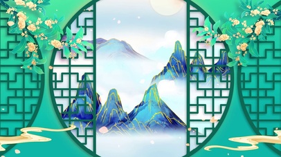 古画屏风