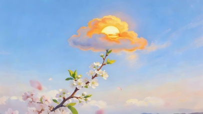 小清新桃花盛开