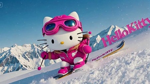 爱滑雪的 KITTY 