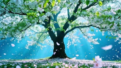 唯美治愈花瓣4K