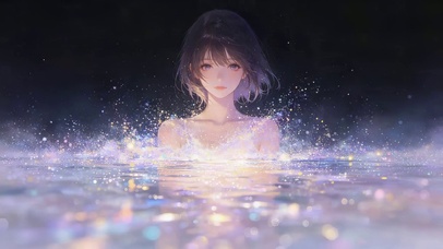 梦幻水面女孩