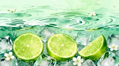 夏天柠檬冰块