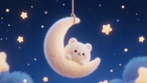 月牙上的萌熊星梦