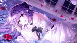 室内水中少女