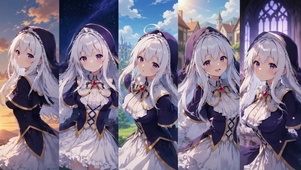 白毛萝莉美少女 