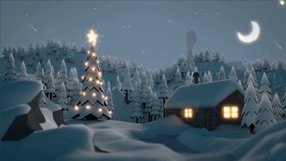 唯美圣诞节夜晚