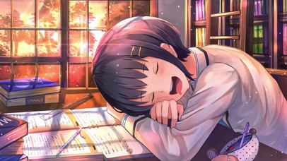 午后午睡的少女(动漫动态壁纸) - 动态壁纸下载 - 元气壁纸