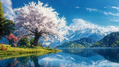 樱落镜湖