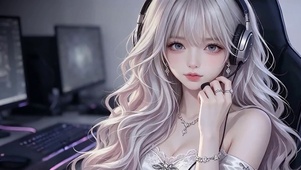 可爱电竞少女