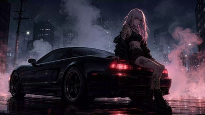 汽车美女