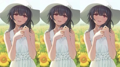 自制：花中少女