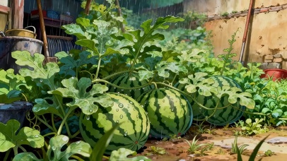 雨天的西瓜