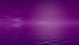 黄昏紫色海洋
