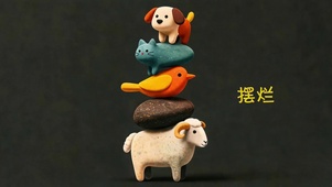 摆烂 简约治愈风