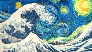 大海抽象插画