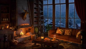 冬天舒适小屋