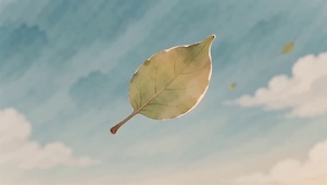 树叶飘落