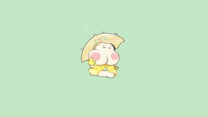调皮呆哥-下雨奔跑