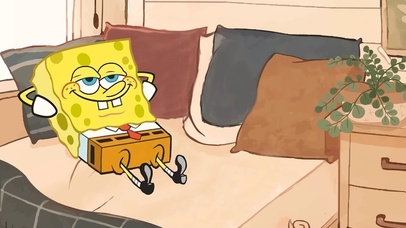 葛躺优的海绵宝宝