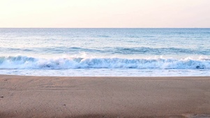 放松安静海滩海浪