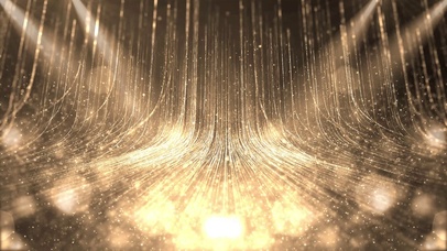 大气金色光效晚会背景视频