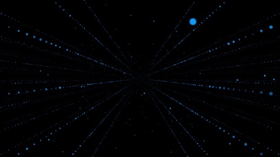 唯美蓝色线条粒子