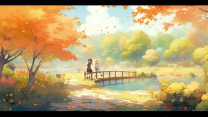 花园里的秋天