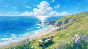 蓝色大海