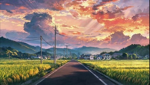 田野晚风