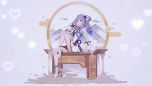 拿扇少女